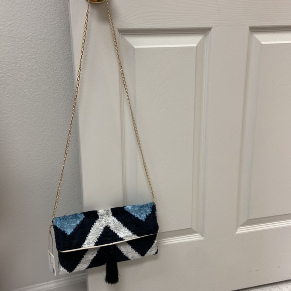 CL145 Clutch Handwoven silk and cotton - Picture 4 of 8